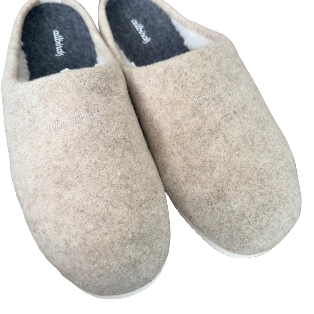 Allbirds Wool Slipper Natural White Mens 10 / Womens 11.5 - Picture 3 of 5